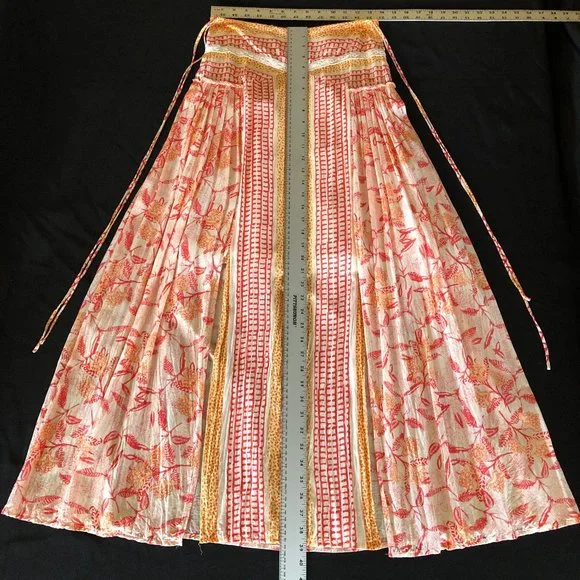 Rare Free People Squared Off Convertible Printed Maxi Skirt & Dress Sz S - Picture 4 of 16